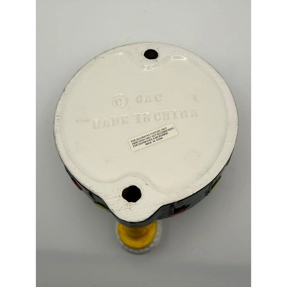 Vtg Ceramic Golf Ball on Tee Decorative Bowl Ashtray Dish Father's Day Gift